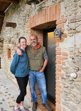 Il proprietario Christian e sua moglie Silvia